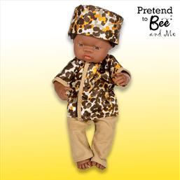 African Boy doll dress-up costume