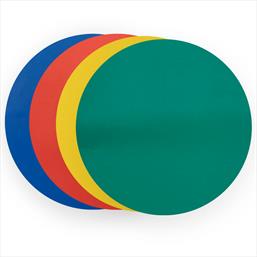 Multicolour Circular Tablecloth Set of 4