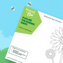 Flower Colouring Sheet | Pretend to Bee