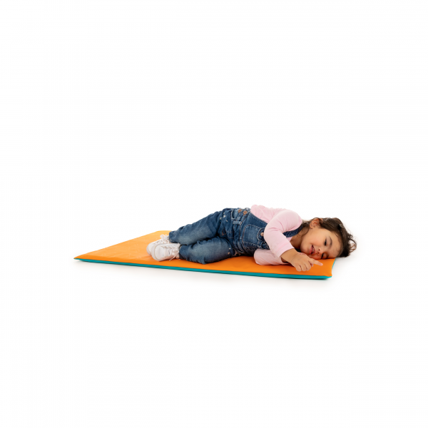 Orange & Aqua Premium Sleep Mats - Set of 5 with Bag - Image 3