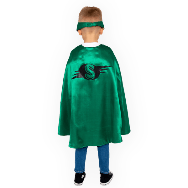 Reversible Superhero Cape Set - Green & Black - Image 3