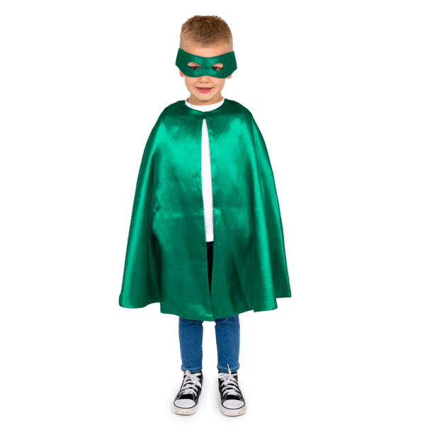 Reversible Superhero Cape Set - Green & Black - Image 2