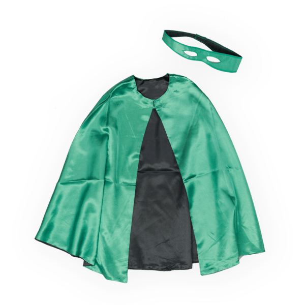 Reversible Superhero Cape Set - Green & Black - Image 4