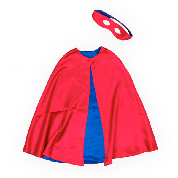 Reversible Superhero Cape Set - Red & Blue - Image 4