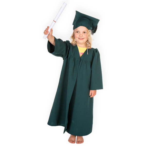 Graduation Gown Uniform Set - Green