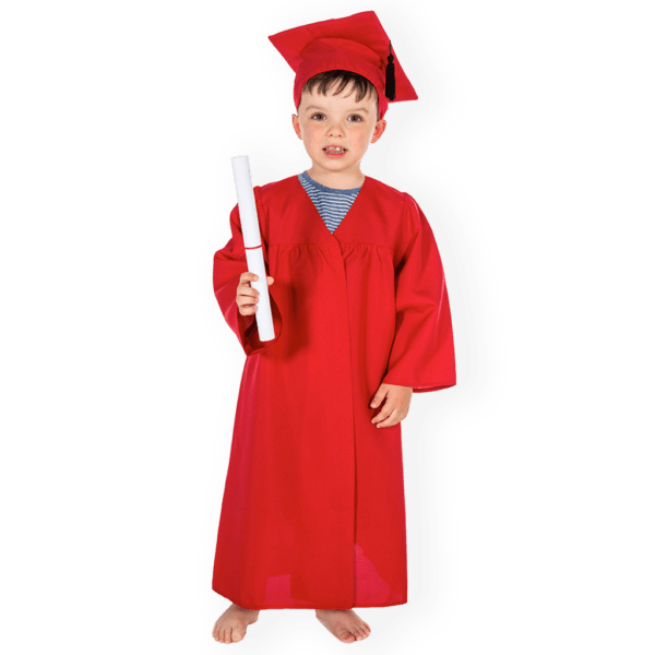 Graduation Gown Uniform Set - Red