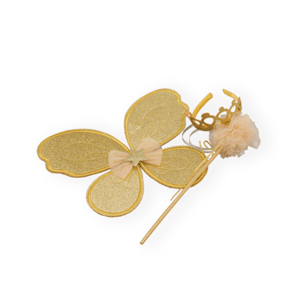 Gold Glitter Fairy Accessory Set