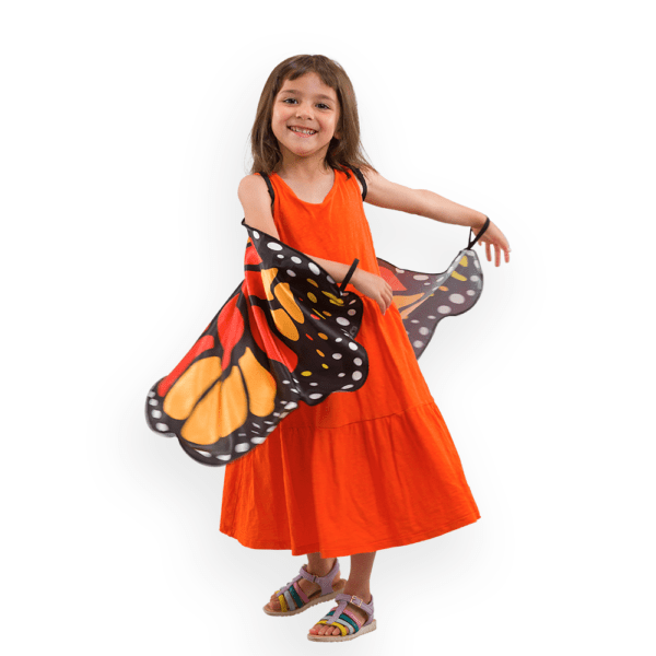 Butterfly Wings Cape - Orange - Image 2