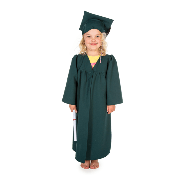 Graduation Gown Uniform Set - Green - Image 2