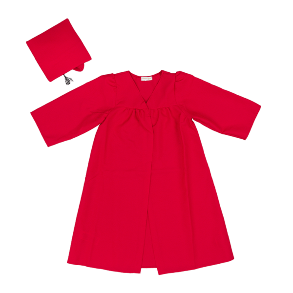 Graduation Gown Uniform Set - Red - Image 3