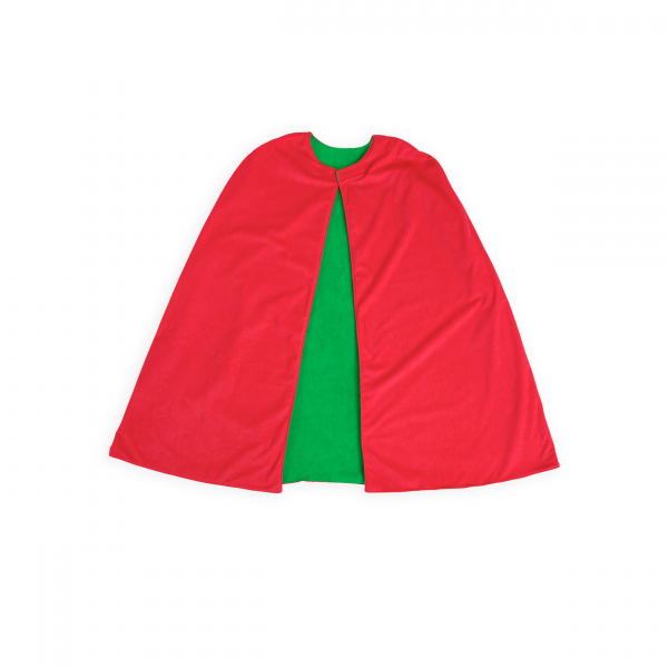 Adult Reversible Elf Christmas Cape - Image 3