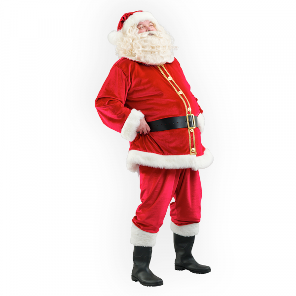 Adult Santa Claus Fur Trim Black Wellies - Image 3